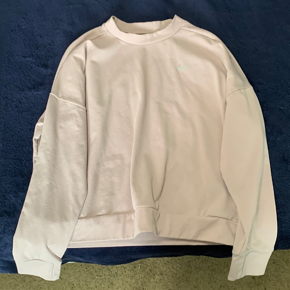 Pale Pink Dry fit running long sleeve shirt